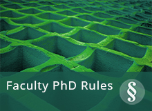 Rules and guidelines for the PhD programme 