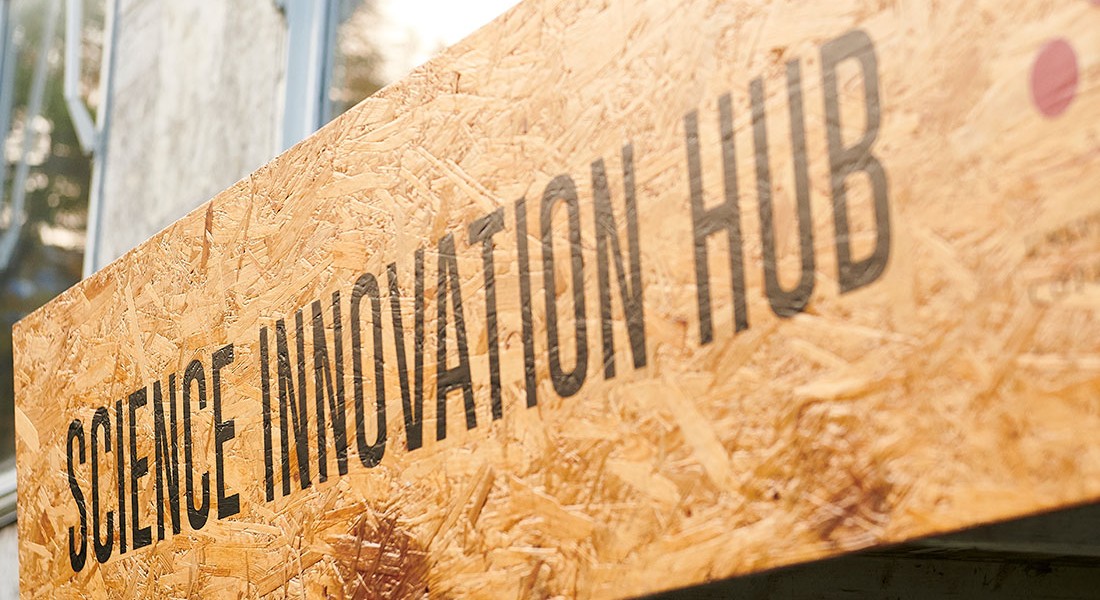 SCIENCE Innovation Hub sign
